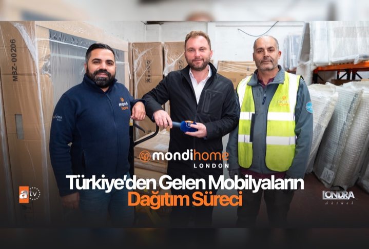Türkiye’den gelen mobilyaların dağıtım süreci…