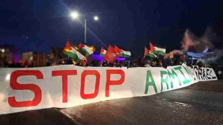 İngiltere ve İskoçya’da Filistin destekçileri F-35 üreten firmaları protesto etti