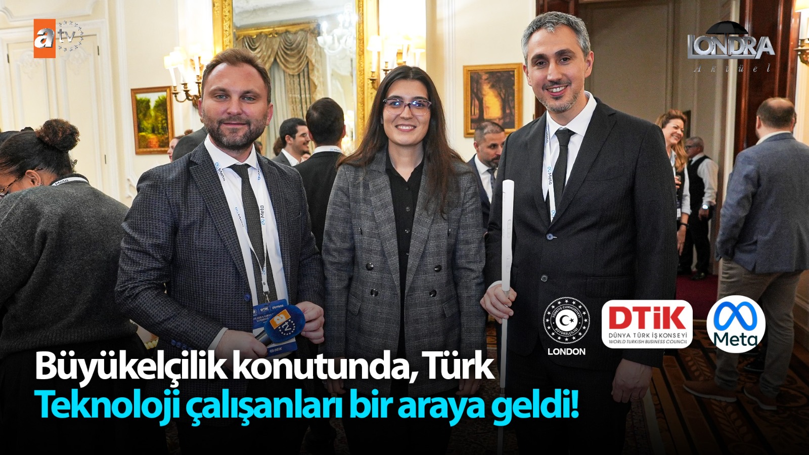 Büyükelçilik konutunda, Türk teknoloji çalışanları bir araya geldi…