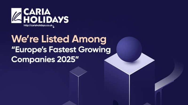Caria Holidays, Avrupa’nın En Hızlı Büyüyen Şirketleri Listesinde!