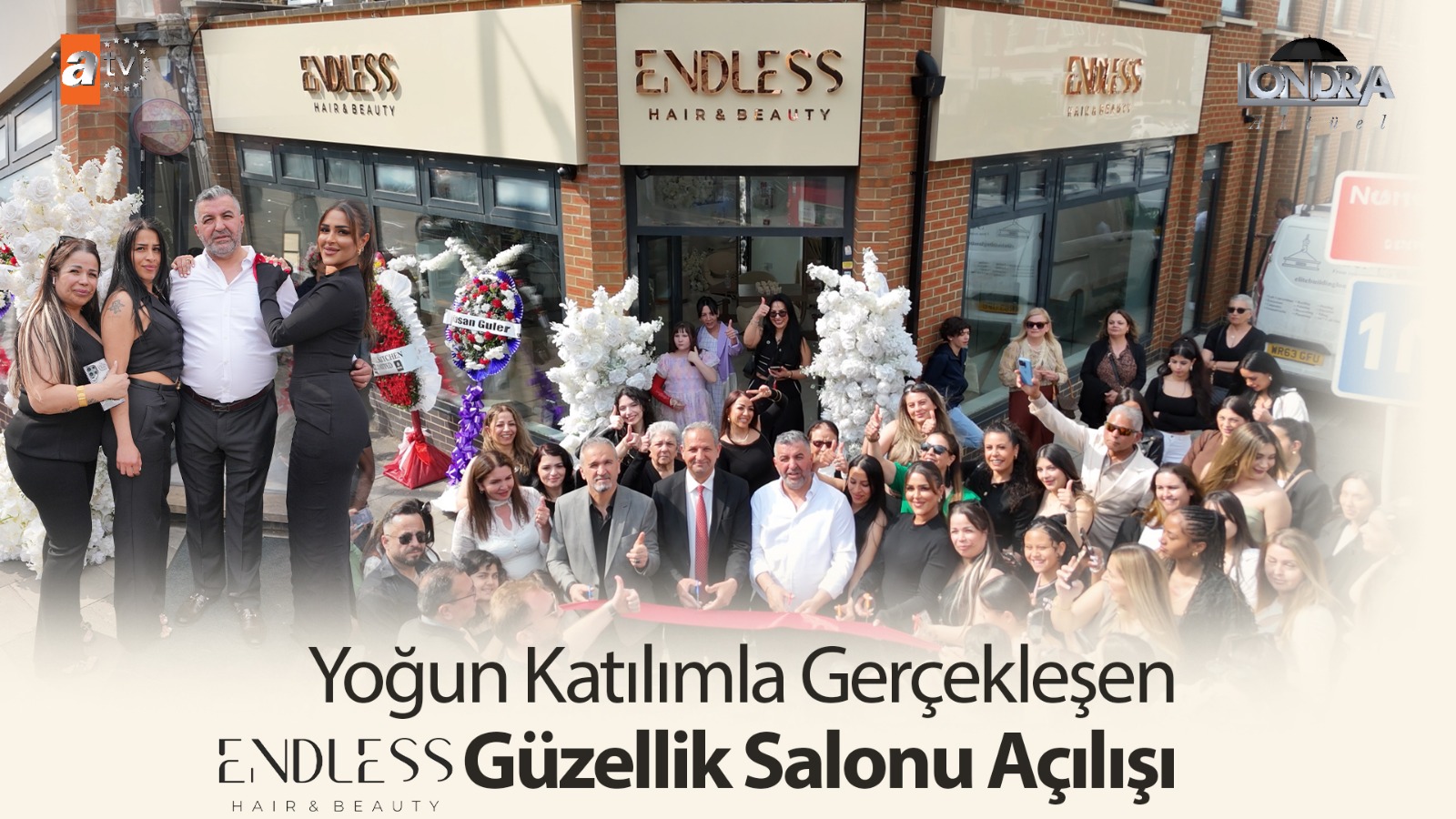 Yoğun katılımla gerçekleşen güzellik salonu açılışı…
