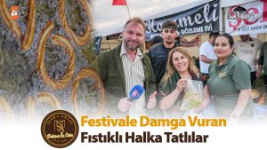 Festivale damga vuran fıstıklı halka tatlılar…