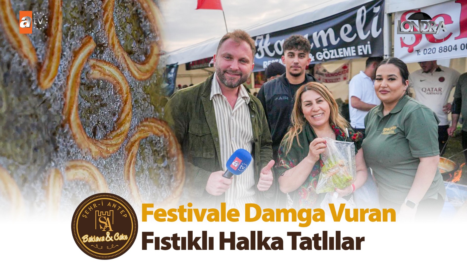 Festivale damga vuran fıstıklı halka tatlılar…
